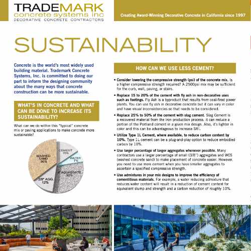 Trademark Sustainability Flyer